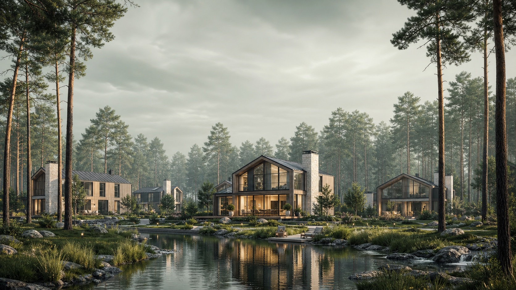 Forest village real estate motion website demo