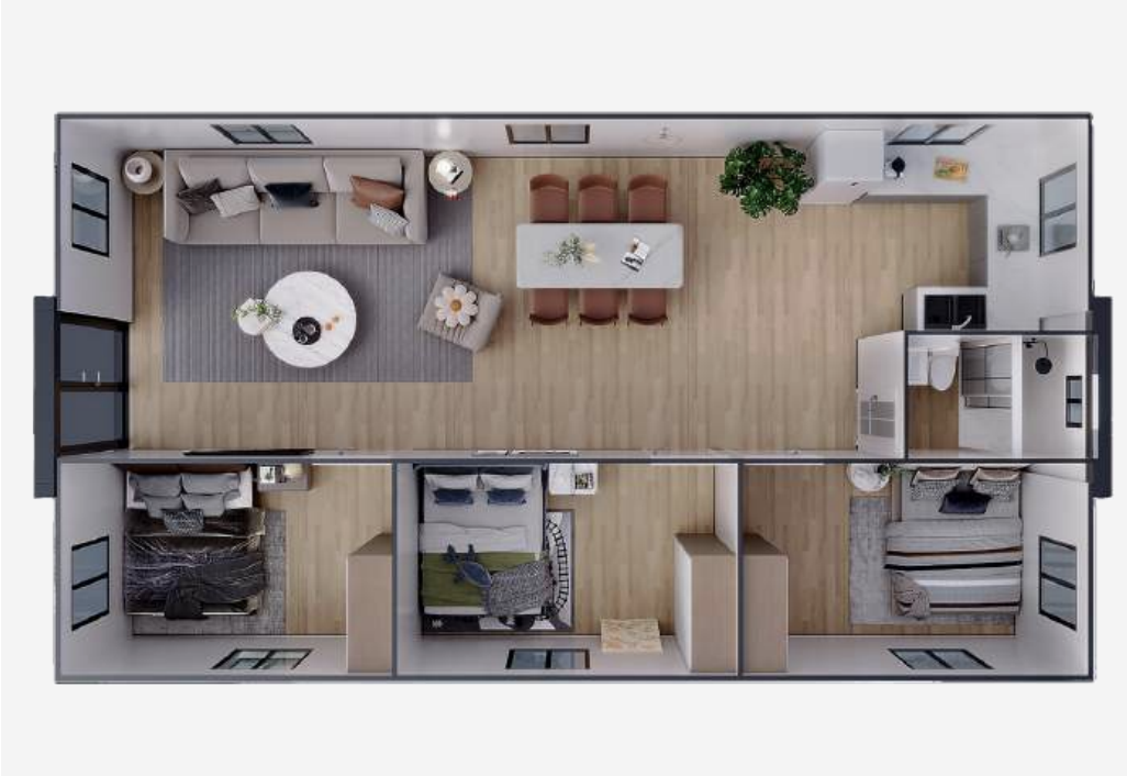 Expandable 57 interior and exterior view 3