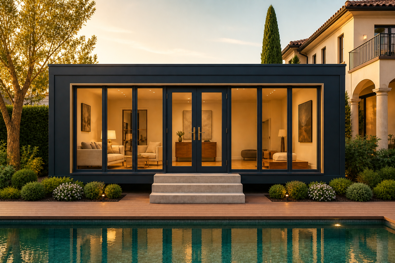 Glass Cottage 35 interior and exterior view 2