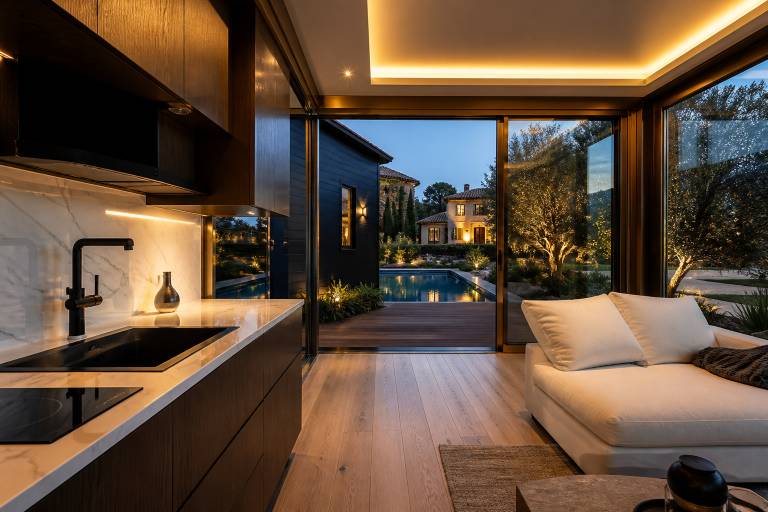 Glass Cottage 35 interior and exterior view 5